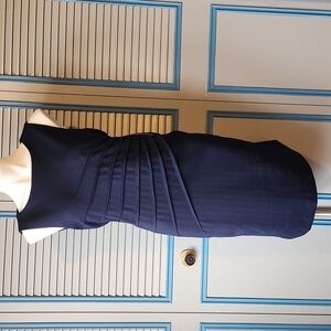 Carmen Marc Valvo Navy Dress